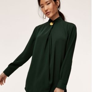 Aritzia Babaton Howie blouse Black size M
